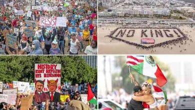 Manifestación contra Trump