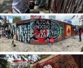 PIntores a favor de Gaza